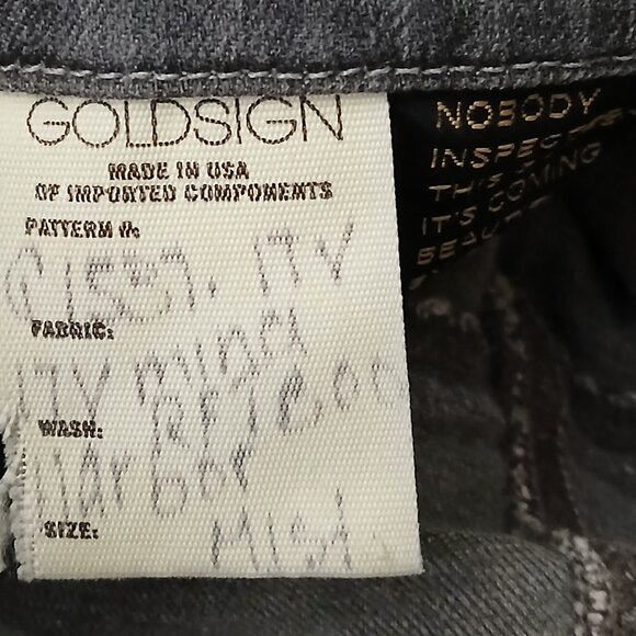 Goldsign Jeans Size 27 Virtual Skinny Ankle Distressed Gray Denim Stretch USA - Picture 9 of 9